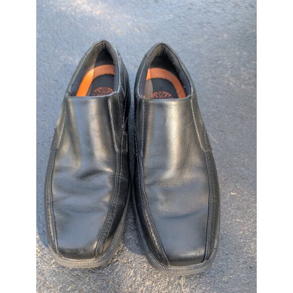 Dunham Men's Dillon Slip On Black Loafer Leather Dress Shoes Sz Size 9 DABO1 - Picture 1 of 9